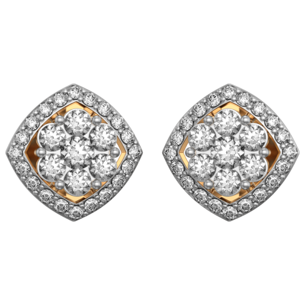 VVS EF Grade Endearing Queen Diamond Earrings with 0.51 carat diamonds