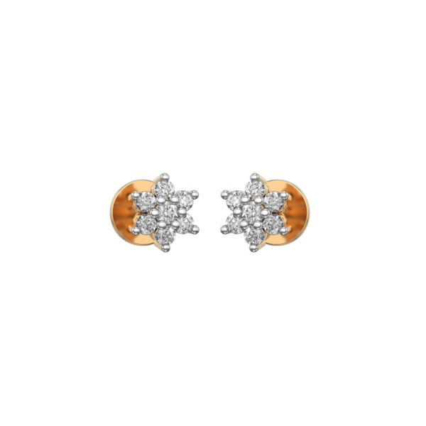 VVS EF Grade Enrapturing Glitz Diamond Earrings with 0.16 carat diamonds