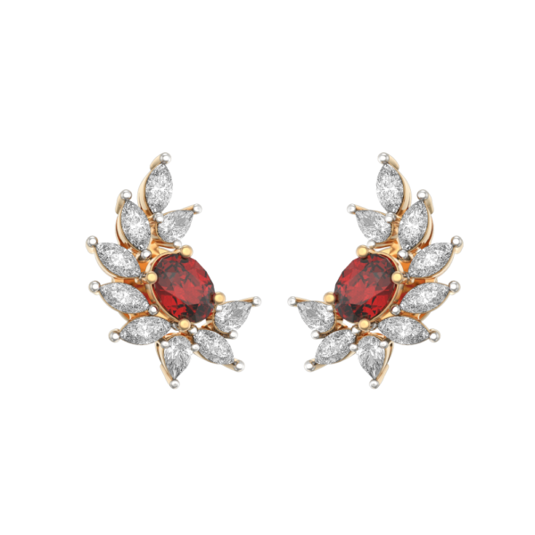 VVS EF Grade Fiery Glitz Diamond Earrings with 1.62 carat diamonds