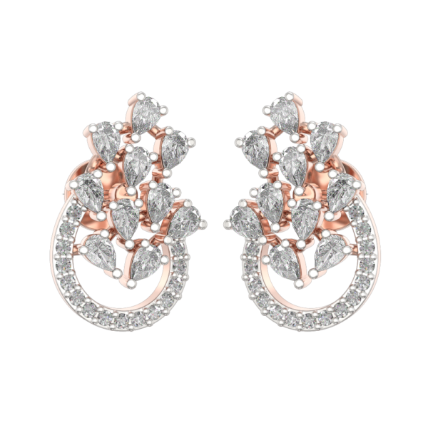 Glorious Buds Diamond Earrings made from VVS EF diamond quality with 1.15 carat diamonds