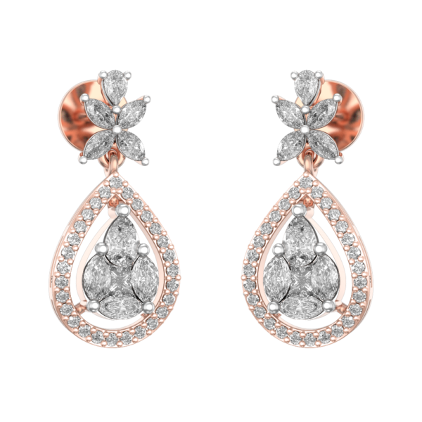 Glorious Luster Diamond Earrings made from VVS EF diamond quality with 1.14 carat diamonds