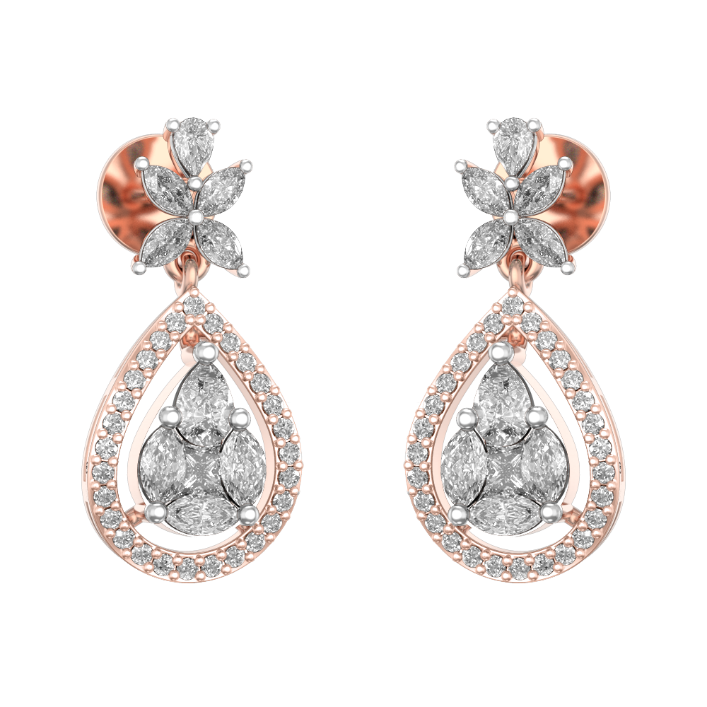 Glorious Luster Diamond Earrings made from VVS EF diamond quality with 1.14 carat diamonds