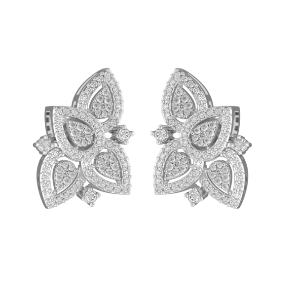 Gorgeous Garish Diamond Earrings made from VVS EF diamond quality with 1.02 carat diamonds