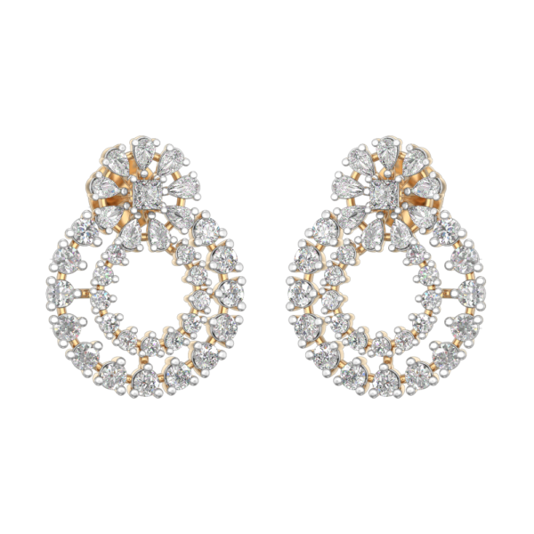 Gorgeous Glimmers Diamond Earrings made from VVS EF diamond quality with 2.9 carat diamonds