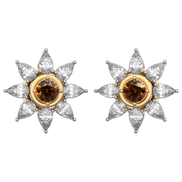 VVS EF Grade Hazel Night Star Diamond Earrings with 1.79 carat diamonds