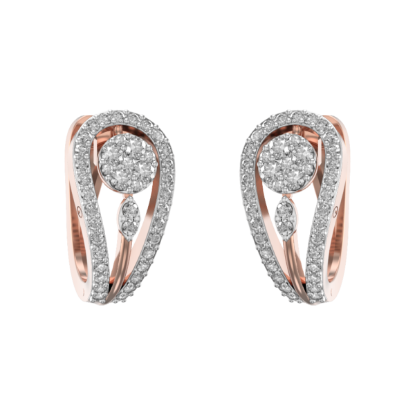 Knotted Dreams Diamond Earrings made from VVS EF diamond quality with 0.85 carat diamonds