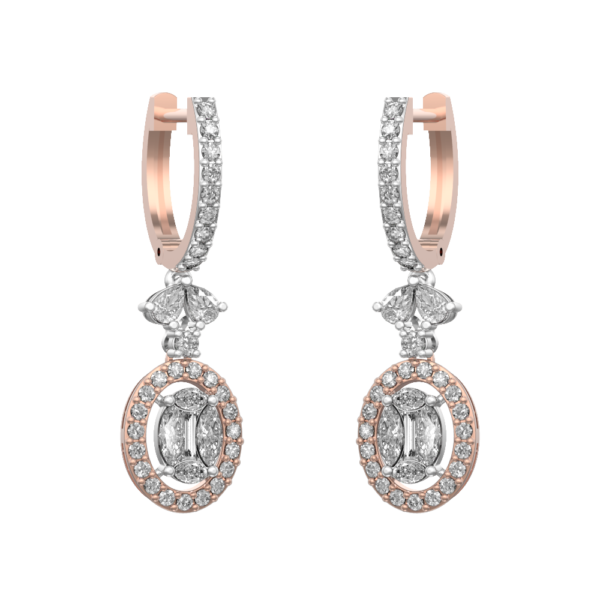 Phenomenal Stunner Diamond Earrings made from VVS EF diamond quality with 1.17 carat diamonds
