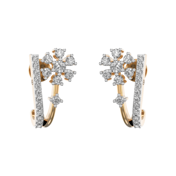 Queenly Possession Diamond Earrings made from VVS EF diamond quality with 0.56 carat diamonds