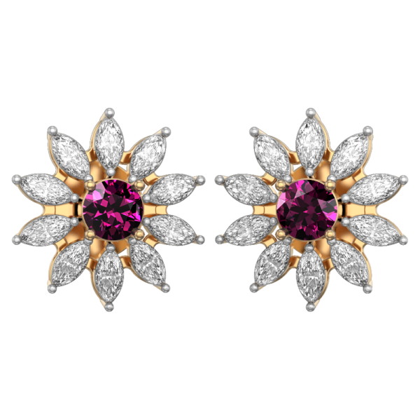 VVS EF Grade Ravishing Rosline Diamond Earrings with 0.68 carat diamonds