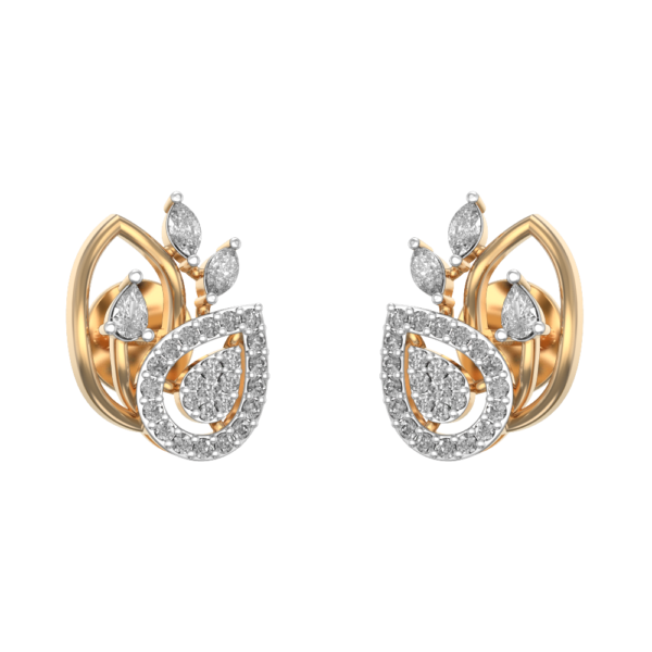 Resplendent Daily Dazzle Diamond Earrings made from VVS EF diamond quality with 0.61 carat diamonds