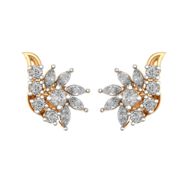 VVS EF Grade Rhythmic Radiance Diamond Earrings with 1.6 carat diamonds