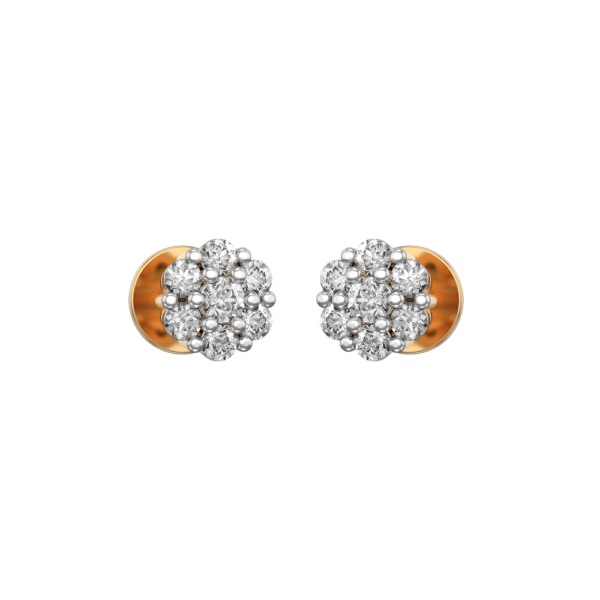 VVS EF Grade Scintillating Lustre Diamond Earrings with 0.212 carat diamonds