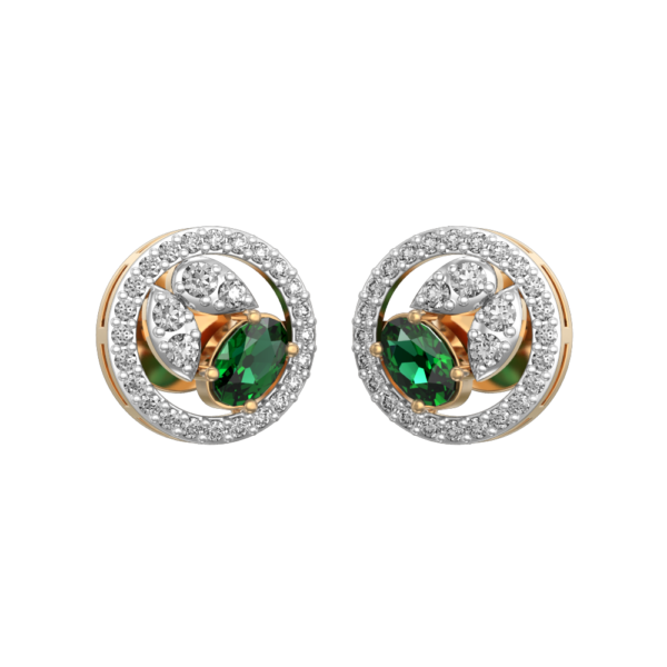 Seed of Life Diamond Earrings made from VVS EF diamond quality with 0.46 carat diamonds