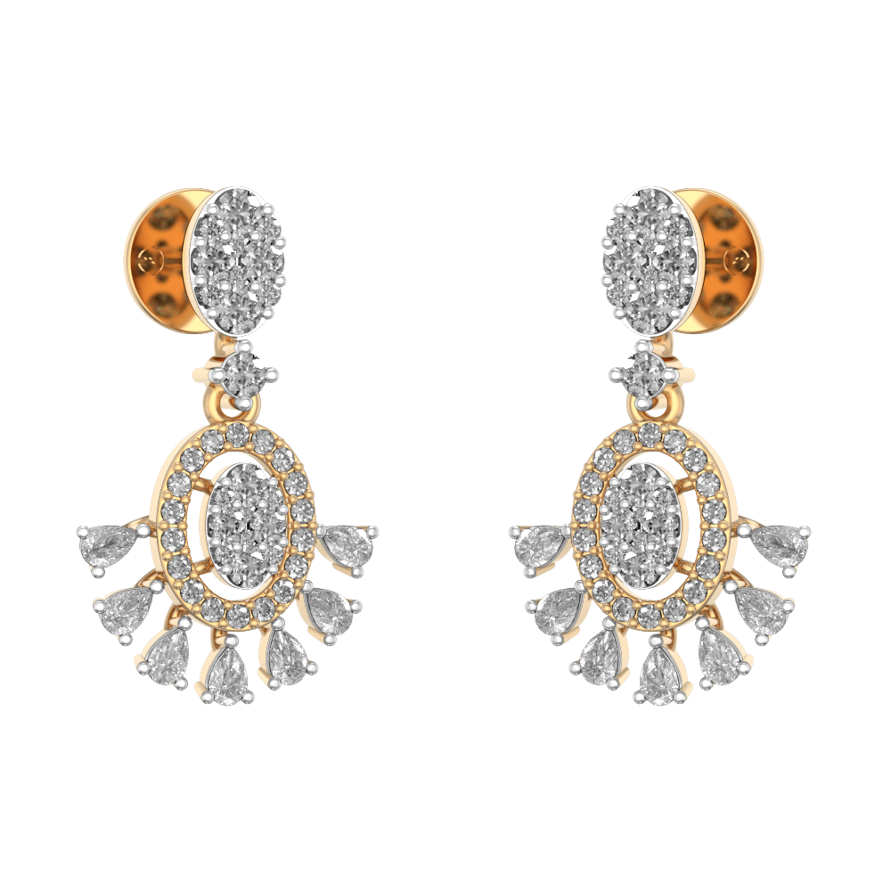 Sensational Dailywear Diamond Earrings made from VVS EF diamond quality with 1.33 carat diamonds