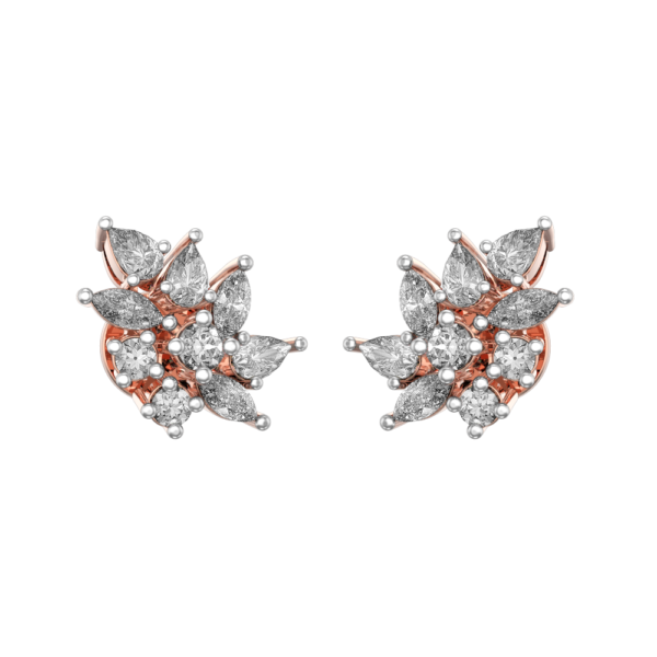 VVS EF Grade Sparkles Of Desire Diamond Earrings with 1.38 carat diamonds