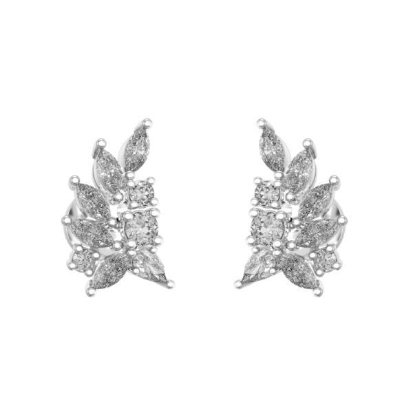 VVS EF Grade Striking Sparkles Diamond Earrings with 1.84 carat diamonds