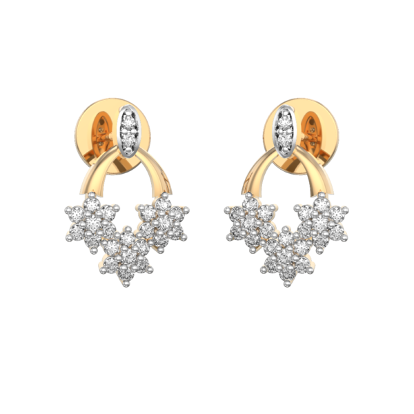 Sweet Suzy Diamond Earrings made from VVS EF diamond quality with 0.43 carat diamonds