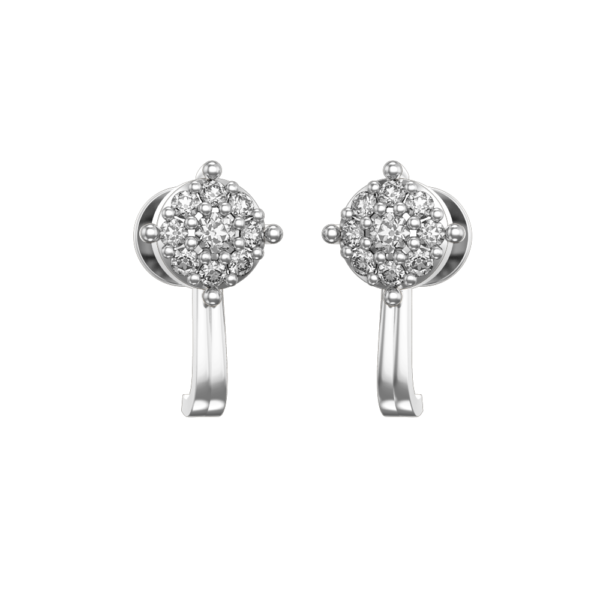 Twinkling Torch Diamond Earrings made from VVS EF diamond quality with 0.51 carat diamonds