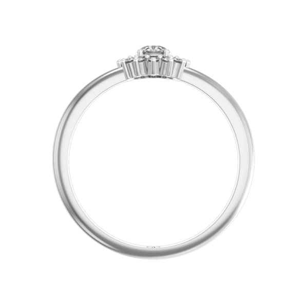 An additional view of the 0.15 Octavia Solitaire Diamond Engagement Ring