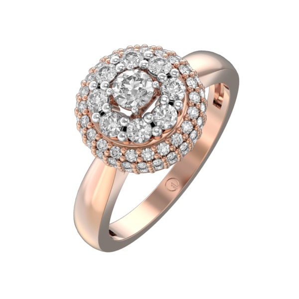 0.15 ct Moonlit Fondness Solitaire Diamond Engagement Ring made from VVS EF diamond quality with 0.76 carat diamonds