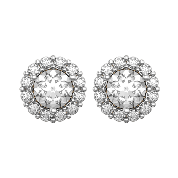 View of the 0.25 ct Allure of Anne Diamond Earrings in close up