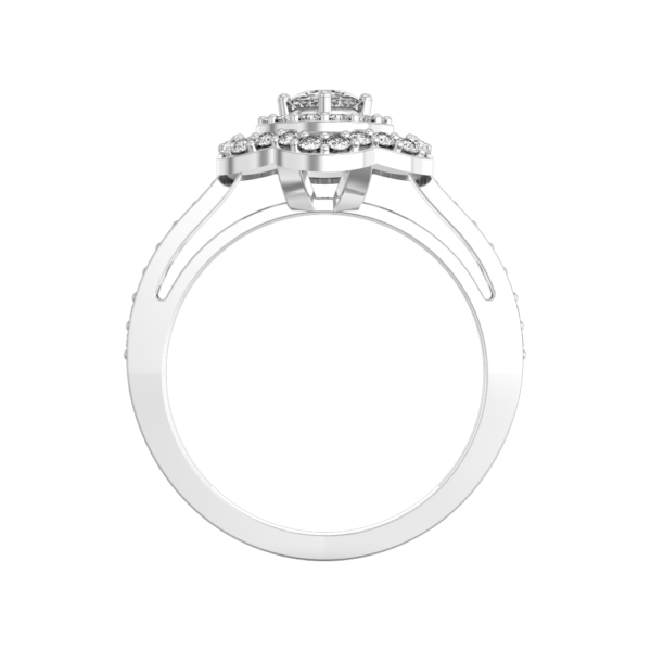 An additional view of the 0.25 ct Country Queen Solitaire Diamond Engagement Ring