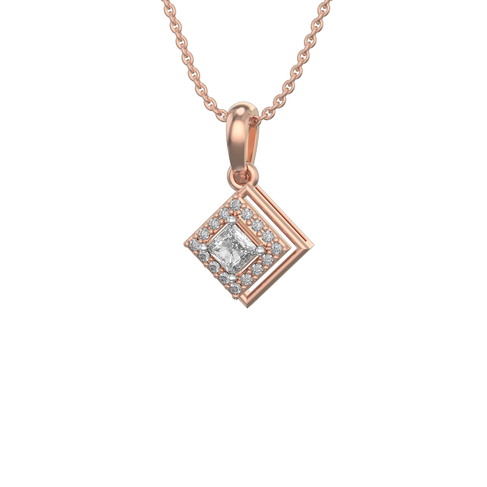 0.25 ct Dreamy Delights Solitaire Diamond Pendant made from VVS EF diamond quality with 0.346 carat diamonds
