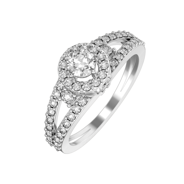 0.25 ct Elevated Glory Solitaire Diamond Engagement Ring made from VVS EF diamond quality with 0.71 carat diamonds