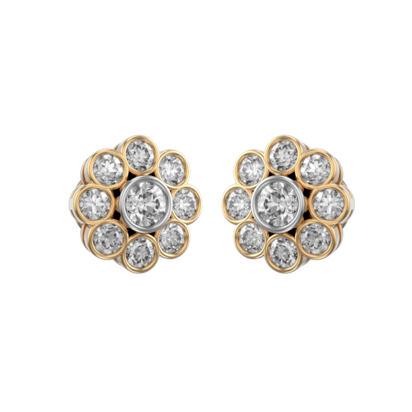 0.25 ct Ella Solitaire Diamond Earrings made from VVS EF diamond quality with 1.99 carat diamonds