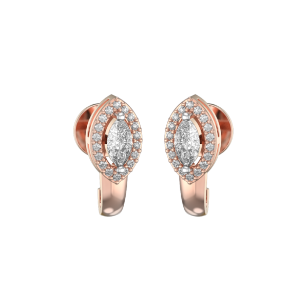 0.25 ct Eye Of Eternity Solitaire Diamond Earrings made from VVS EF diamond quality with 0.68 carat diamonds