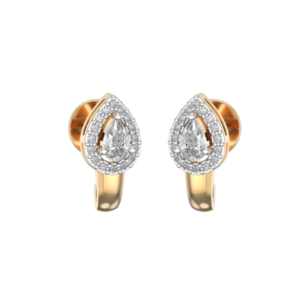 0.25 ct Frosted Dewdrops Solitaire Diamond Earrings made from VVS EF diamond quality with 0.66 carat diamonds