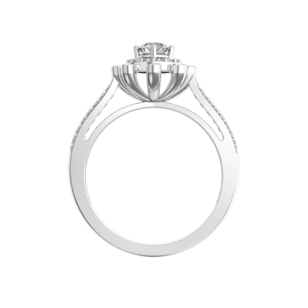 An additional view of the 0.25 ct Glowing Gardenia Solitaire Diamond Engagement Ring