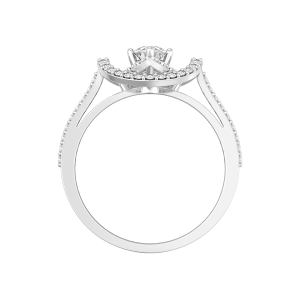 An additional view of the 0.25 ct Sailing Splendor Solitaire Diamond Engagement Ring