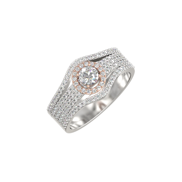 0.30 Ct Czarina Charisma Solitaire Diamond Engagement Ring made from VVS EF diamond quality with 0.92 carat diamonds