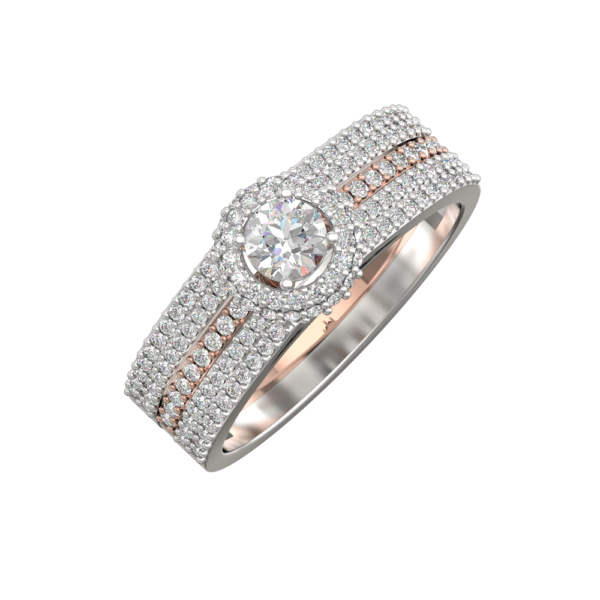 0.30 Ct Delightful Elegance Solitaire Diamond Engagement Ring made from VVS EF diamond quality with 0.8 carat diamonds