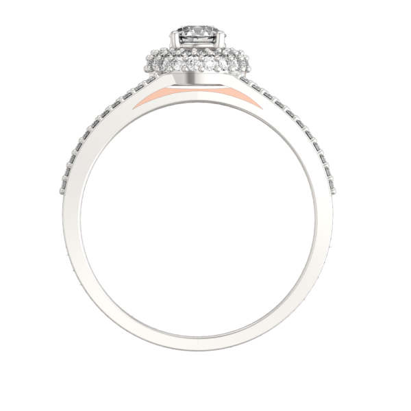 An additional view of the 0.30 Ct Delightful Elegance Solitaire Diamond Engagement Ring