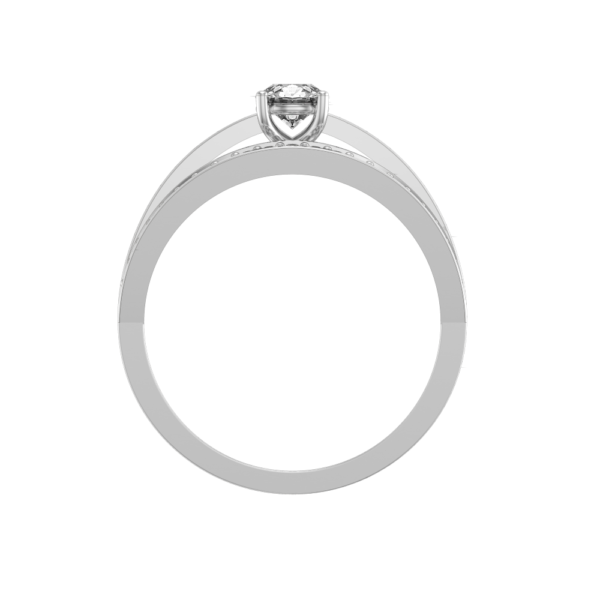 An additional view of the 0.30 Ct Stunning Squaw Solitaire Diamond Engagement Ring