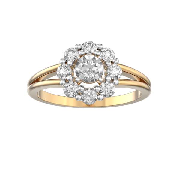 View of the 0.30 ct Adriana Solitaire Diamond Engagement Ring in close up