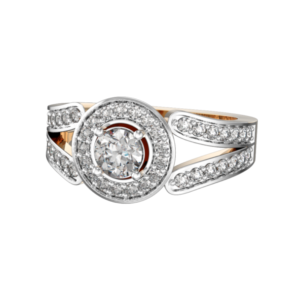 View of the 0.30 ct Alluring Akis Solitaire Diamond Engagement Ring in close up