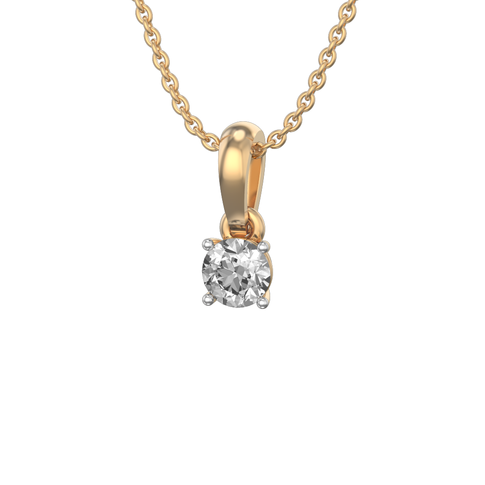 0.30 ct Ariyos Solitaire Diamond Pendant made from VVS EF diamond quality with 0.31 carat diamonds