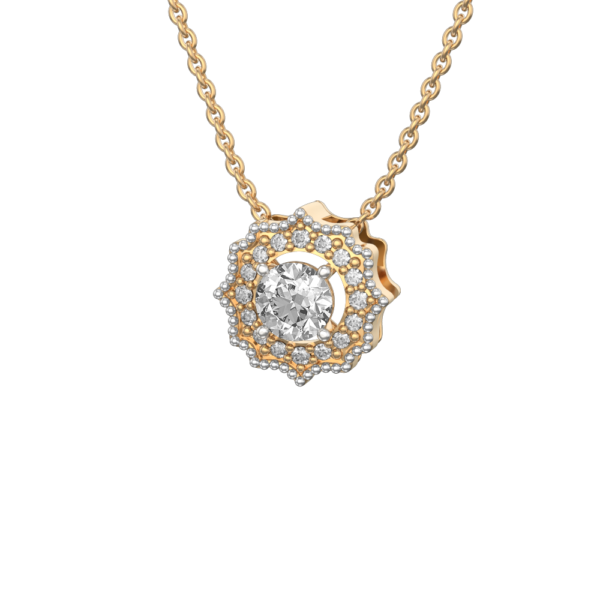 0.30 ct Beauteous Blooms Solitaire Diamond Pendant made from VVS EF diamond quality with 0.372 carat diamonds