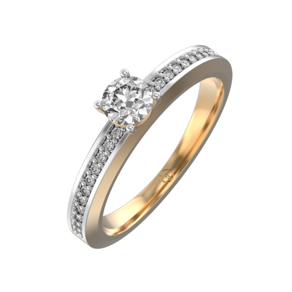 0.30 ct Chloe Solitaire Diamond Engagement Ring made from VVS EF diamond quality with 0.42 carat diamonds
