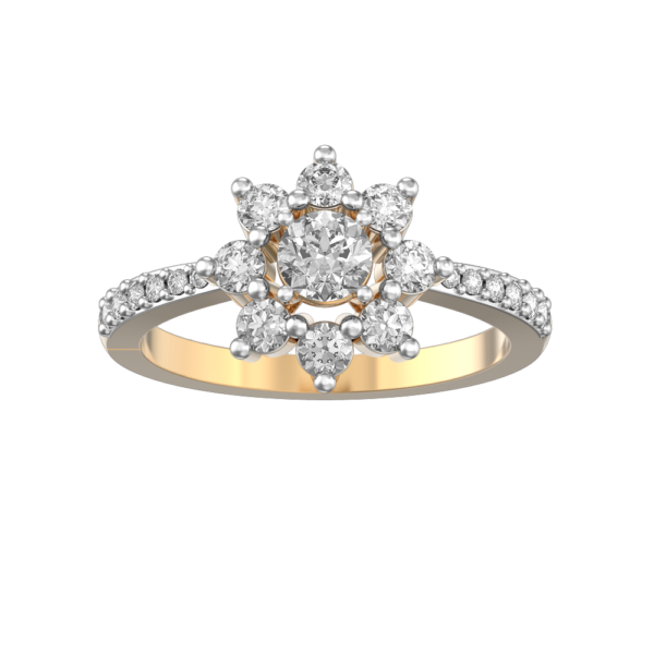 View of the 0.30 ct Delilah Diamond Solitaire Diamond Engagement Ring in close up