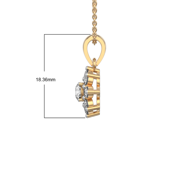An additional view of the 0.30 ct Effulgent Lure Solitaire Diamond Pendant