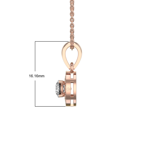 An additional view of the 0.30 ct Eleniah Solitaire Diamond Pendant