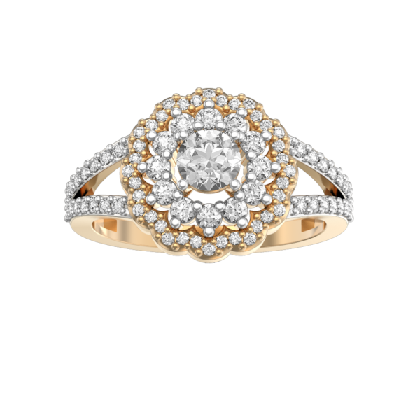View of the 0.30 ct Embellished Magnificence Solitaire Diamond Engagement Ring in close up