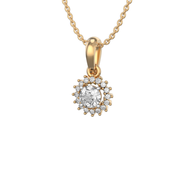 0.30 ct Empyra Solitaire Diamond Pendant made from VVS EF diamond quality with 0.39 carat diamonds
