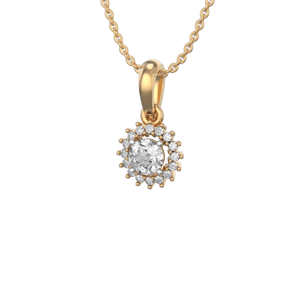 0.30 ct Empyra Solitaire Diamond Pendant made from VVS EF diamond quality with 0.39 carat diamonds