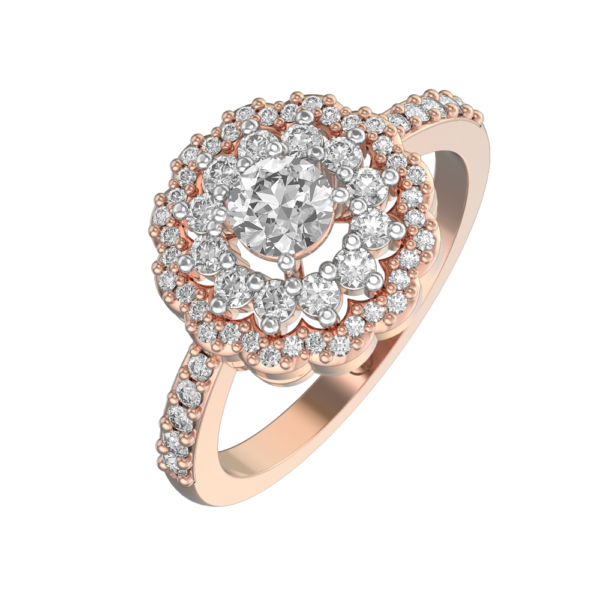 0.30 ct Eternal Amaryllis Solitaire Diamond Engagement Ring made from VVS EF diamond quality with 0.8 carat diamonds