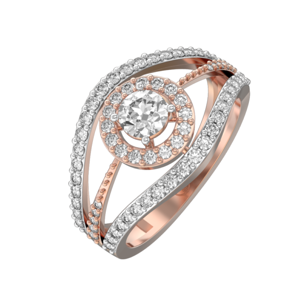 0.30 ct Imperial Impression Solitaire Diamond Engagement Ring made from VVS EF diamond quality with 0.71 carat diamonds